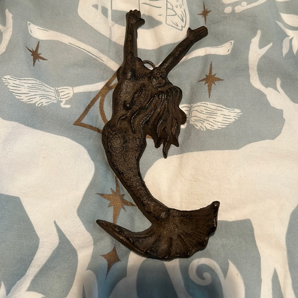 Iron mermaid hanger